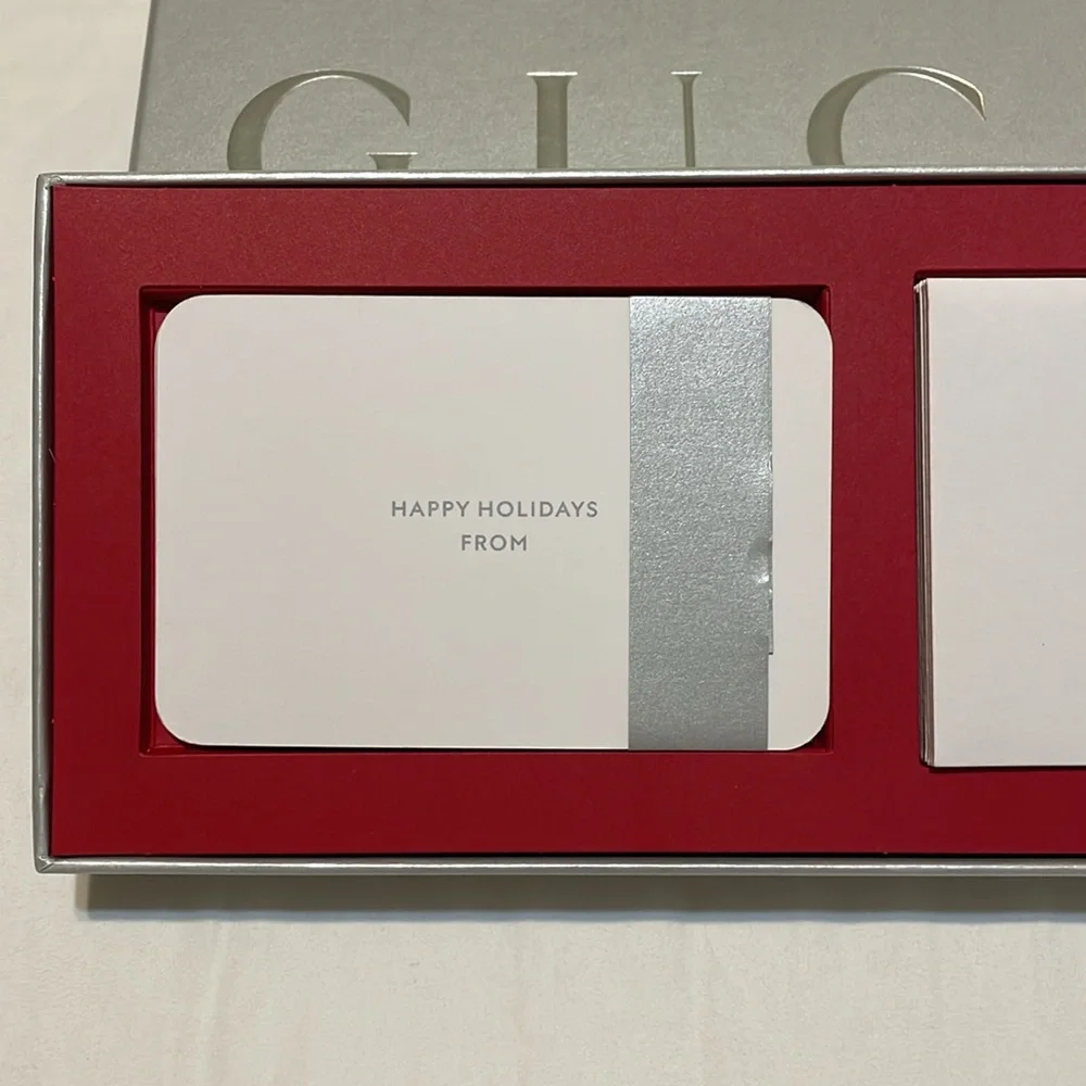 Gucci Box Holiday Stationary Envelopes NEW Authentic
